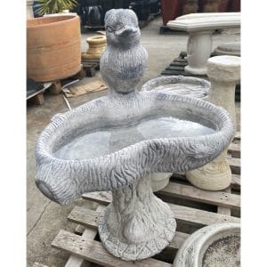 Kookaburra Short Concrete Birdbath - Image 2