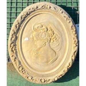 Cameo Lady (Right) Concrete Wall Plaque