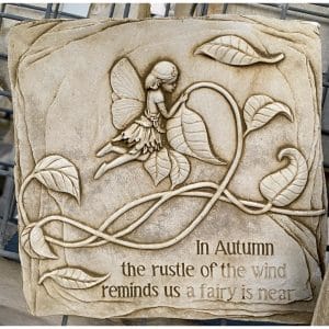 Seasons Fairy - Autumn Concrete Wall Plaque