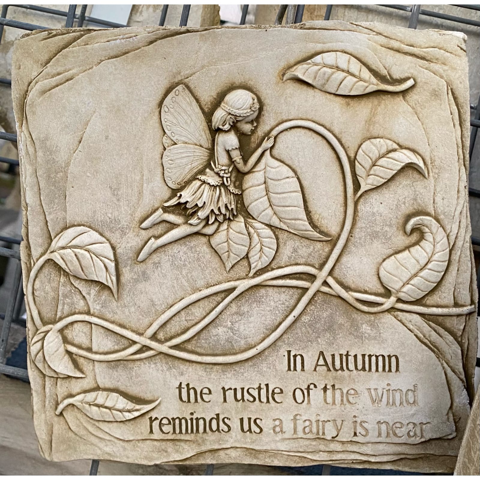 Seasons Fairy - Autumn Concrete Wall Plaque