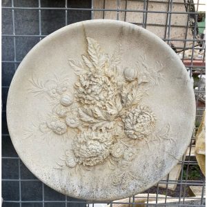 Chrysanthemum Plate Concrete Wall Plaque