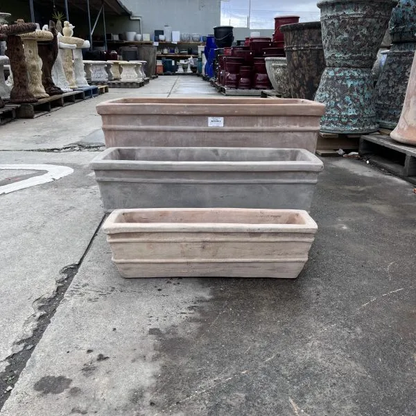 Citrus Trough Antique Terracotta Garden Planter Pot - Image 4