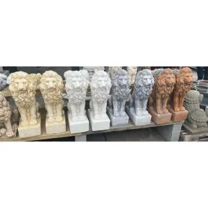 Entrance Lion Concrete Garden Statue 1145