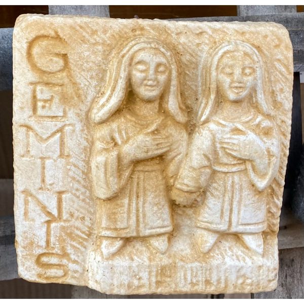 Geminis (Gemini) Tile Concrete Wall Plaque
