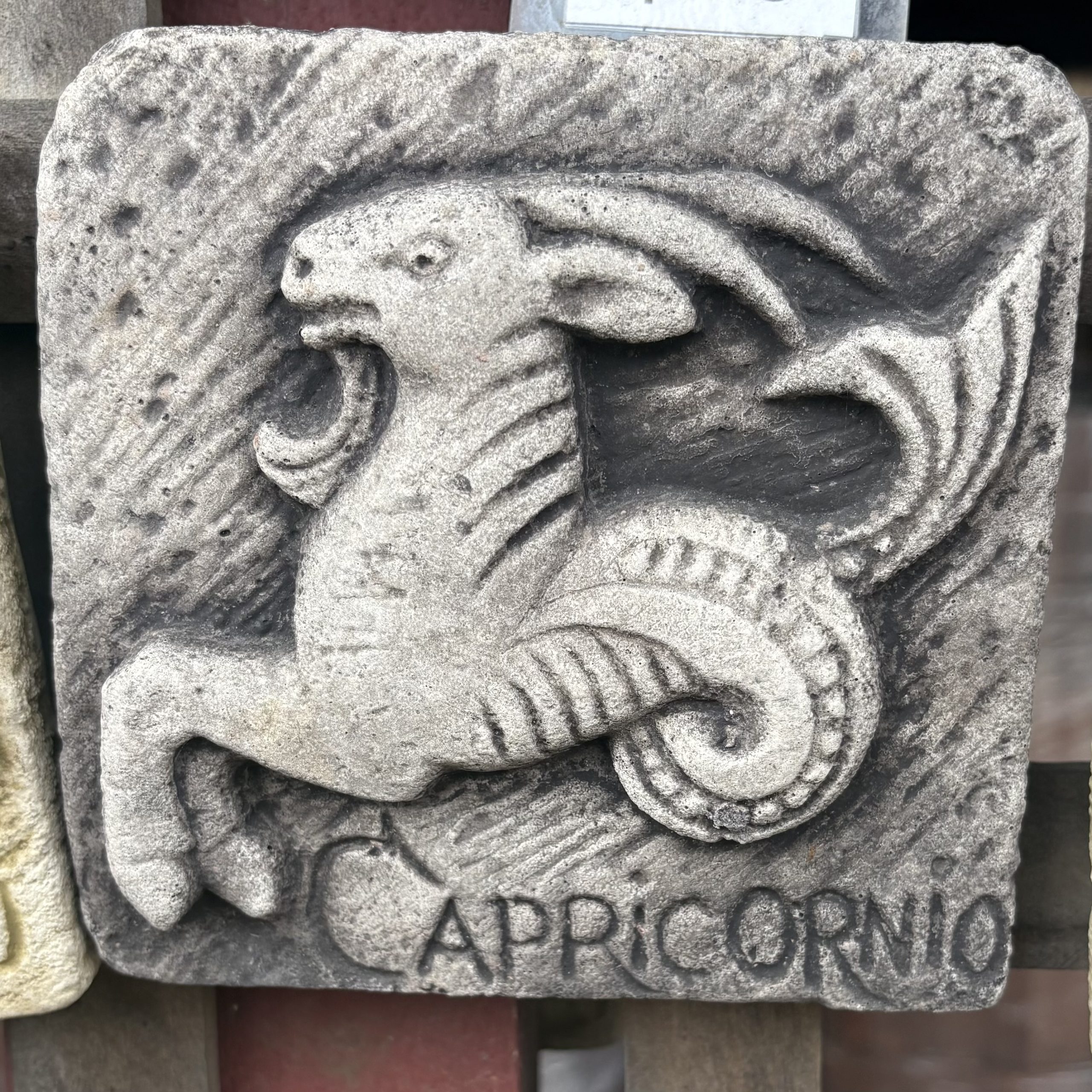 Capricorn Tile Concrete Zodiac Wall Plaque 9138