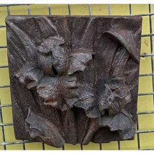 Iris Tile Concrete Wall Plaque