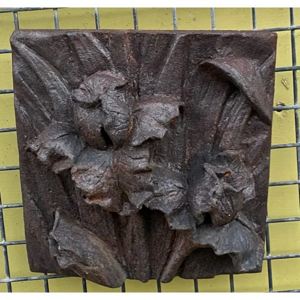 Iris Tile Concrete Wall Plaque