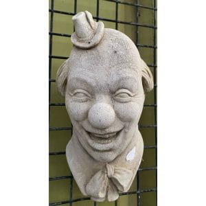 Clown Head Concrete Wall Plaque 0599