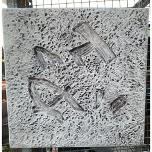 Japanese Winter Concrete Wall Plaque 9263