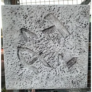 Japanese Winter Concrete Wall Plaque 9263