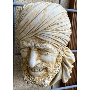 Punjabi Head Concrete Wall Plaque 9281