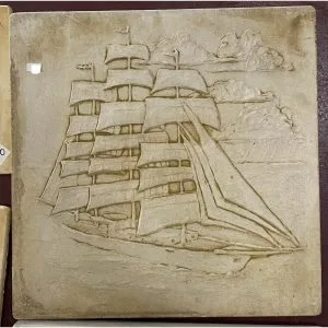 Clipper Ship Concrete Wall Plaque 9311