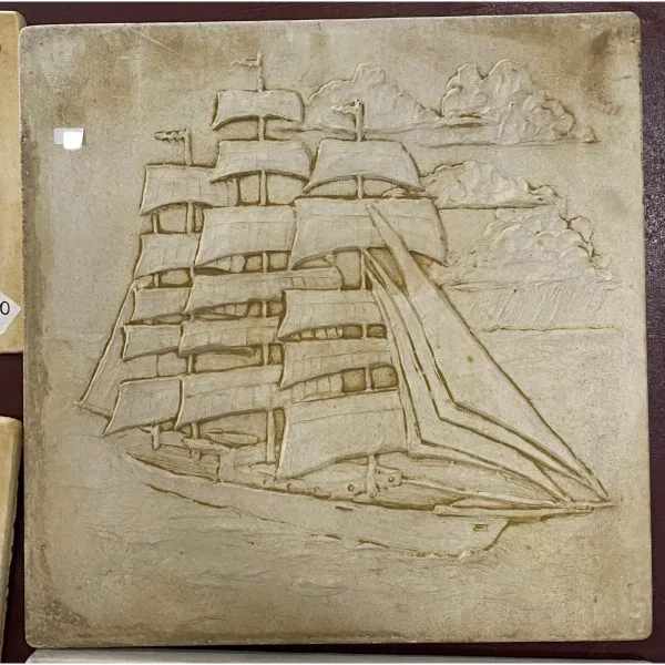 Clipper Ship Concrete Wall Plaque 9311