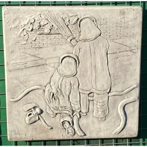 Firefighters Concrete Wall Plaque 9267