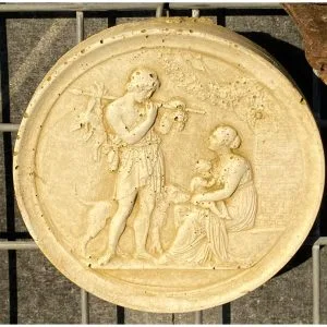 Classique Tile 3 - Young Family Concrete Wall Plaque 9124-3