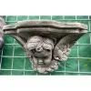 Angel Head Shelf / Bracket Medium Concrete Wall Plaque