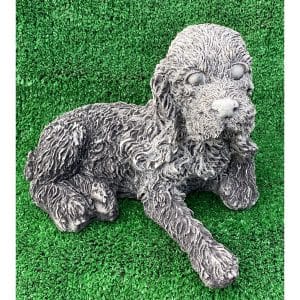 Shaggy Dog Concrete Statue 0196