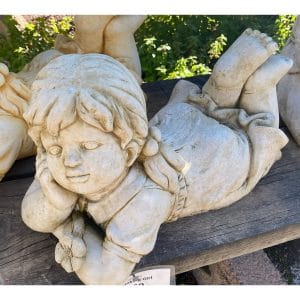 Thinking Girl Concrete Garden Statue 1363