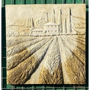 Lavender Farm Concrete Wall Plaque 0499