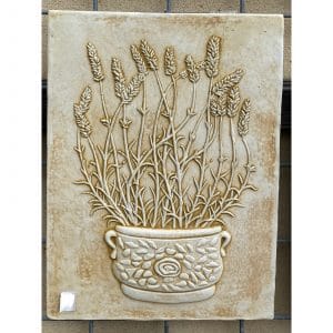 Lavender in Pot Concrete Wall Plaque 0500