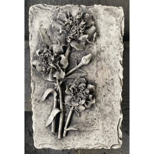 Carnation Concrete Wall Plaque