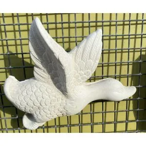 Flying Duck - Feathered Concrete Wall Plaque 0525