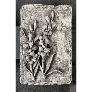 Gladioli - Small Concrete Wall Plaque