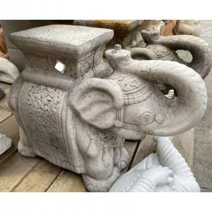 Elephant Stand Concrete Statue 1132