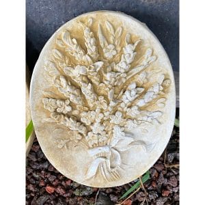 Oval Lavender Concrete Wall Plaque 9255