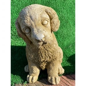 Golden Retriever Puppy Concrete Dog Statue 1033