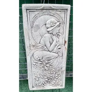 German Lady Concrete Wall Plaque 0471