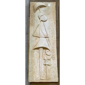 Shaded Child Concrete Wall Plaque 8004