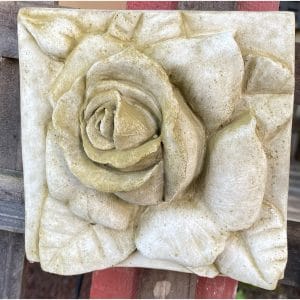Rose Tile Concrete Wall Plaque 9220