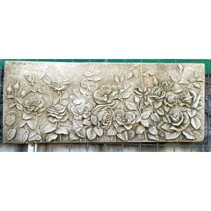 Unframed Field of Roses Concrete Wall Plaque 9241