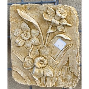 Daffodil Large Concrete Wall Plaque 0492