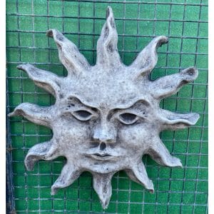 Sun Large Concrete Wall Plaque