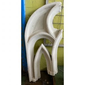 Tracery Fragment Concrete Wall Plaque 9901