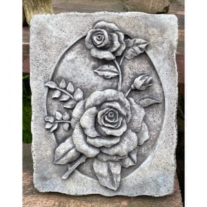 Oval Rose in Rectangle Frame 0439