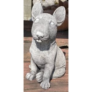 Bull Terrier Concrete Dog Statue 0197