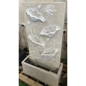 Tall Flower Wall Fountain