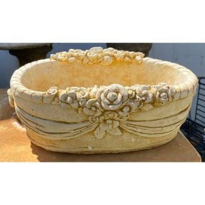 Oval Floral Pot Large Concrete Planter 0511