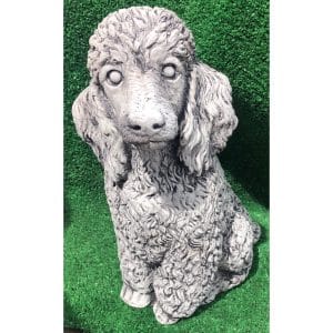 Poodle Large Concrete Dog Statue 0192