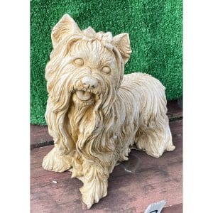 Yorkshire Terrier (Yorkie) Concrete Dog Statue 0907