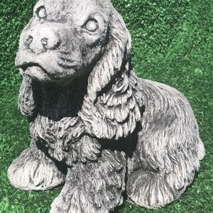 Cocker Spaniel Concrete Dog Statue 0004