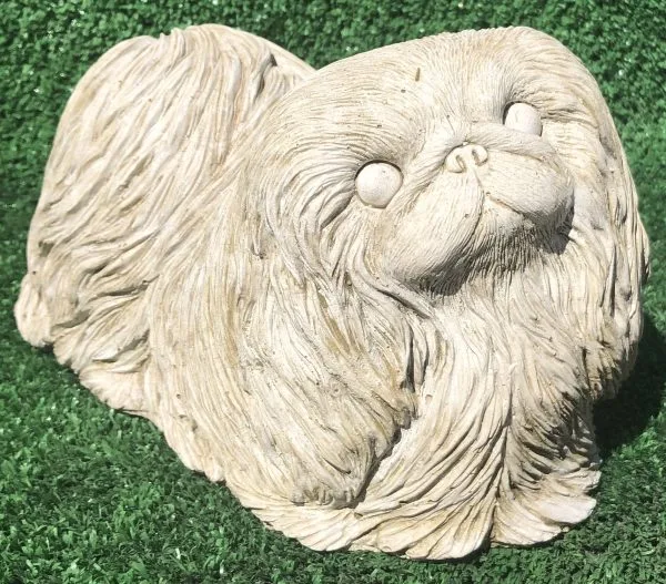 Pekinese Concrete Dog Statue 0911