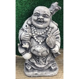 Travelling Buddha Small Concrete Statue 1408