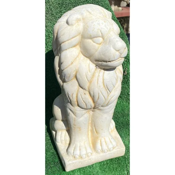 Entrance Lion Small Concrete Animal Statue 7413 - Image 2