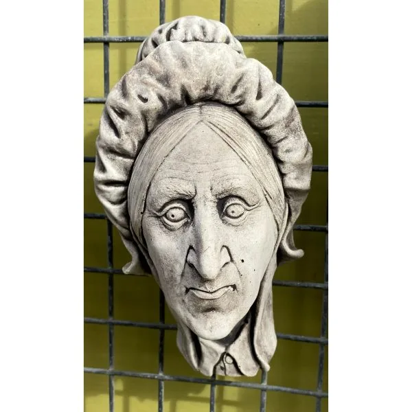 Betsy Trotwood Head Concrete Wall Plaque