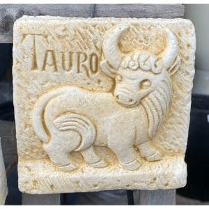 Taurus (Tauro) Concrete Zodiac Wall Plaque 9140