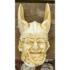 Viking Rolf Head Concrete Wall Plaque